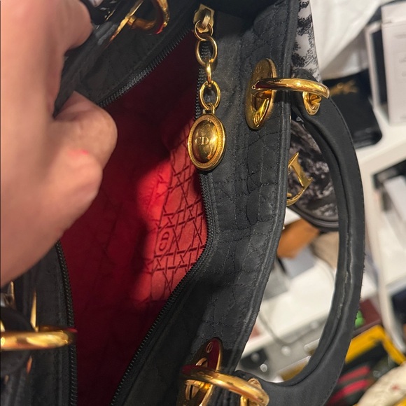 Dior Lady Dior Black Quilted Handbag